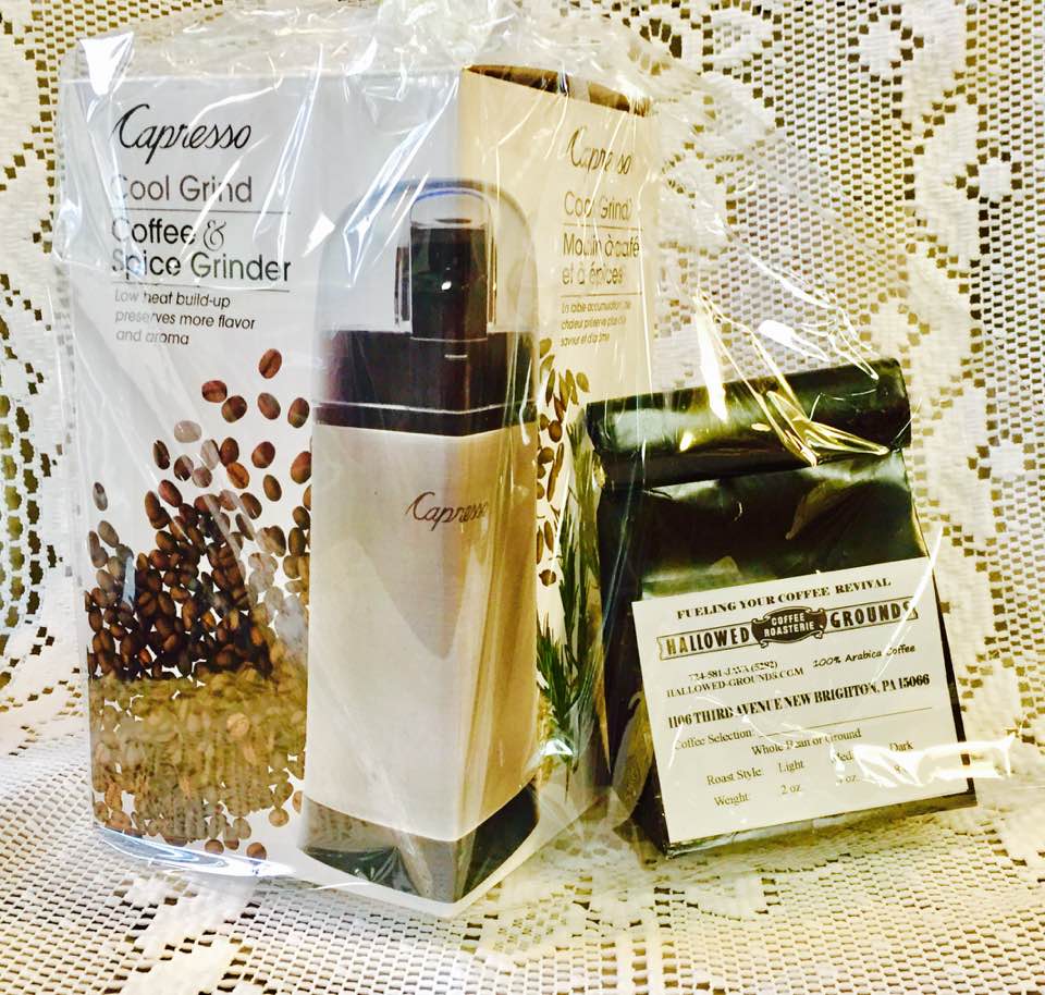 Coffee Grinder Gift Set - Hallowed Grounds